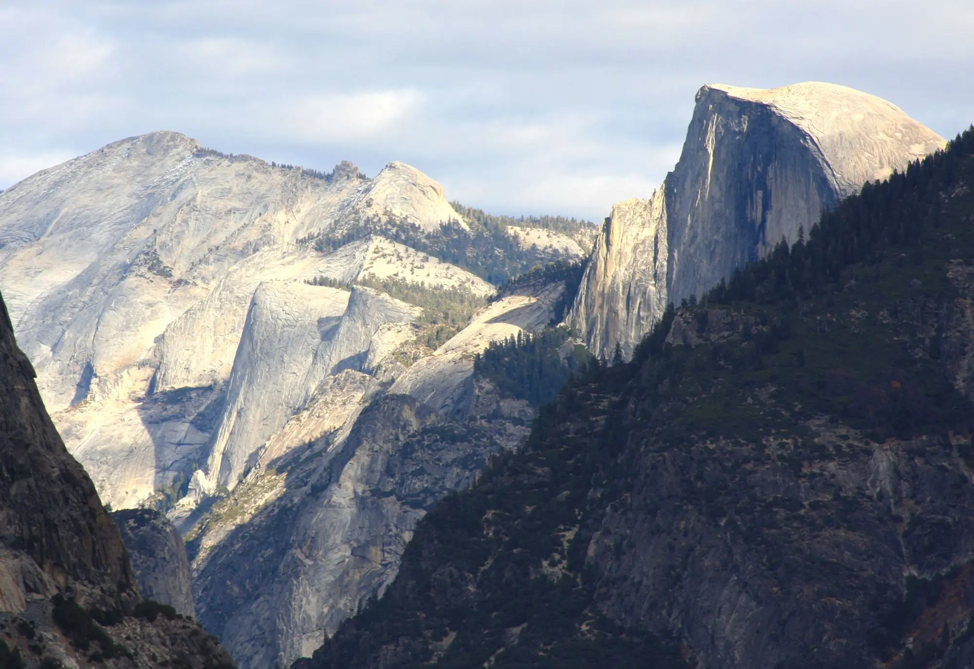 Half Dome from Half-Inspired Point, Yosemite National Park, November 2013.
